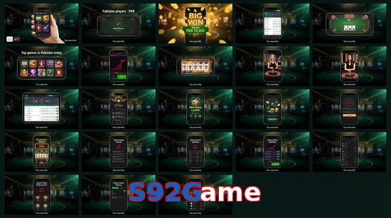 Main screen of S92Game bet page for PK players